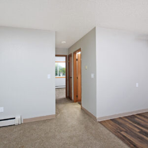 Living Room, Dining Room & Hallway