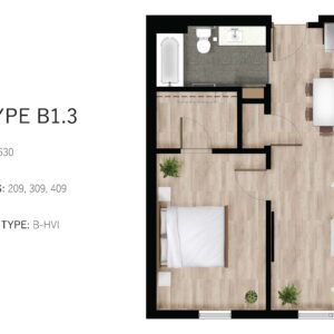 Skyridge Flats Unit Types B1.3