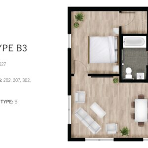 Skyridge Flats Unit Types B3